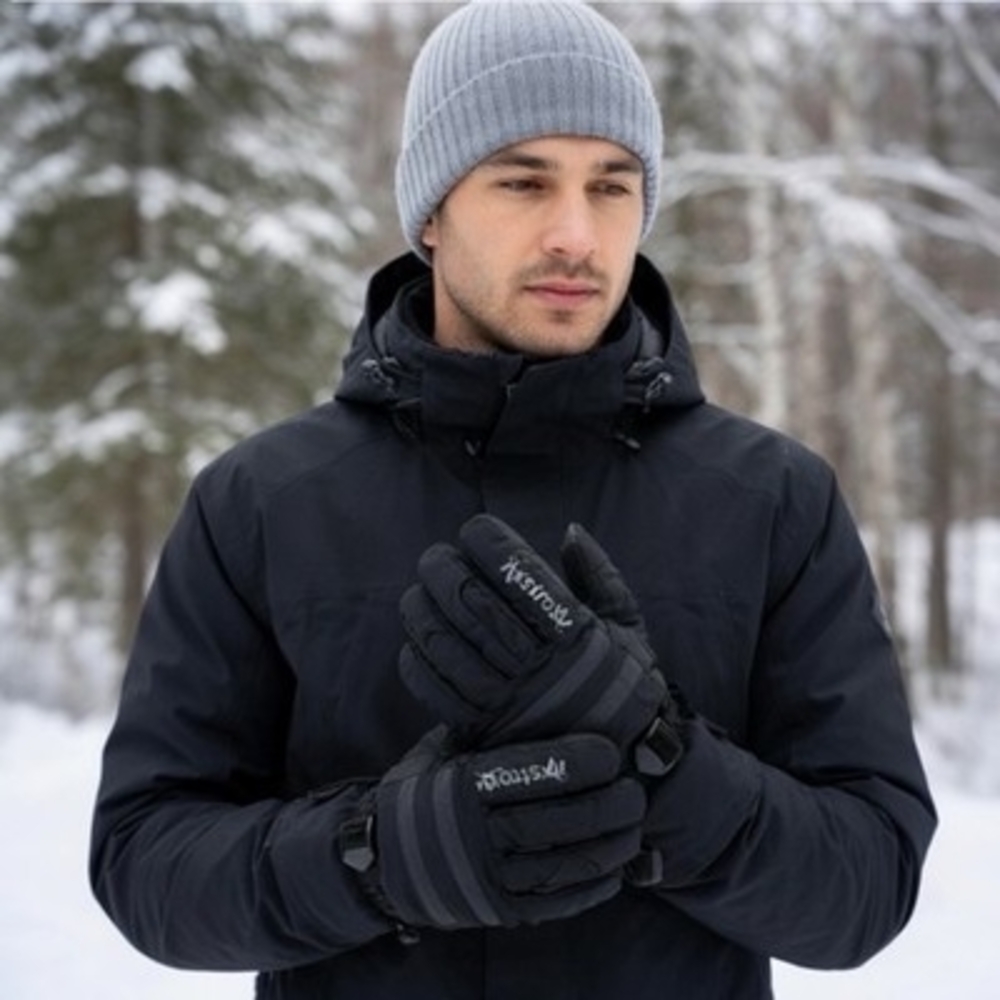 AstroAI Winter Gloves Men's L Touchscreen Compatible Insulated Snowboarding NWOT